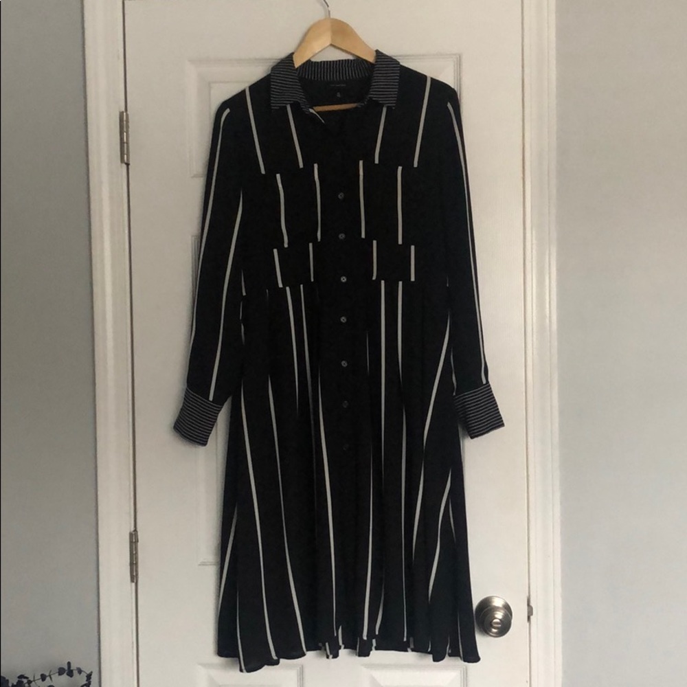 Striped Shirt Dress